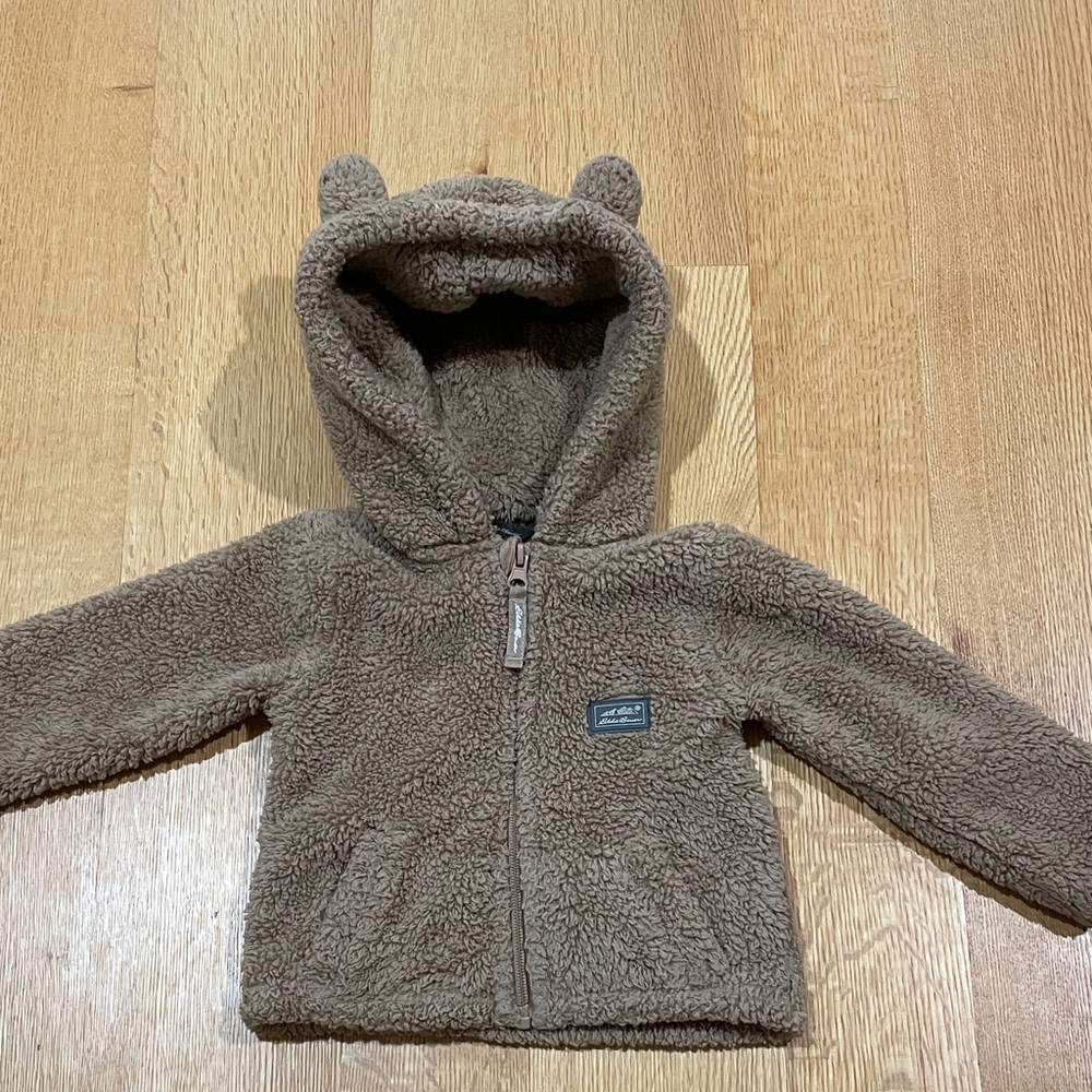 Eddie Bauer Kids Teddy Fleece Jacket in Light Brown
